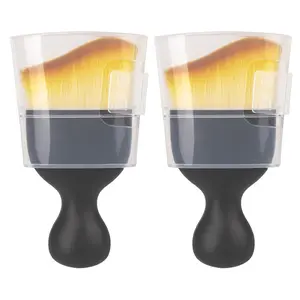 2PCS Car Interior Detailing Brush, Auto Car Detailing Brush Dusting Brush, Soft Bristles Car Interior Cleaning Tool for Dashboard Interior, Exterior, Skylight, Leather, Dust Brush, Brown