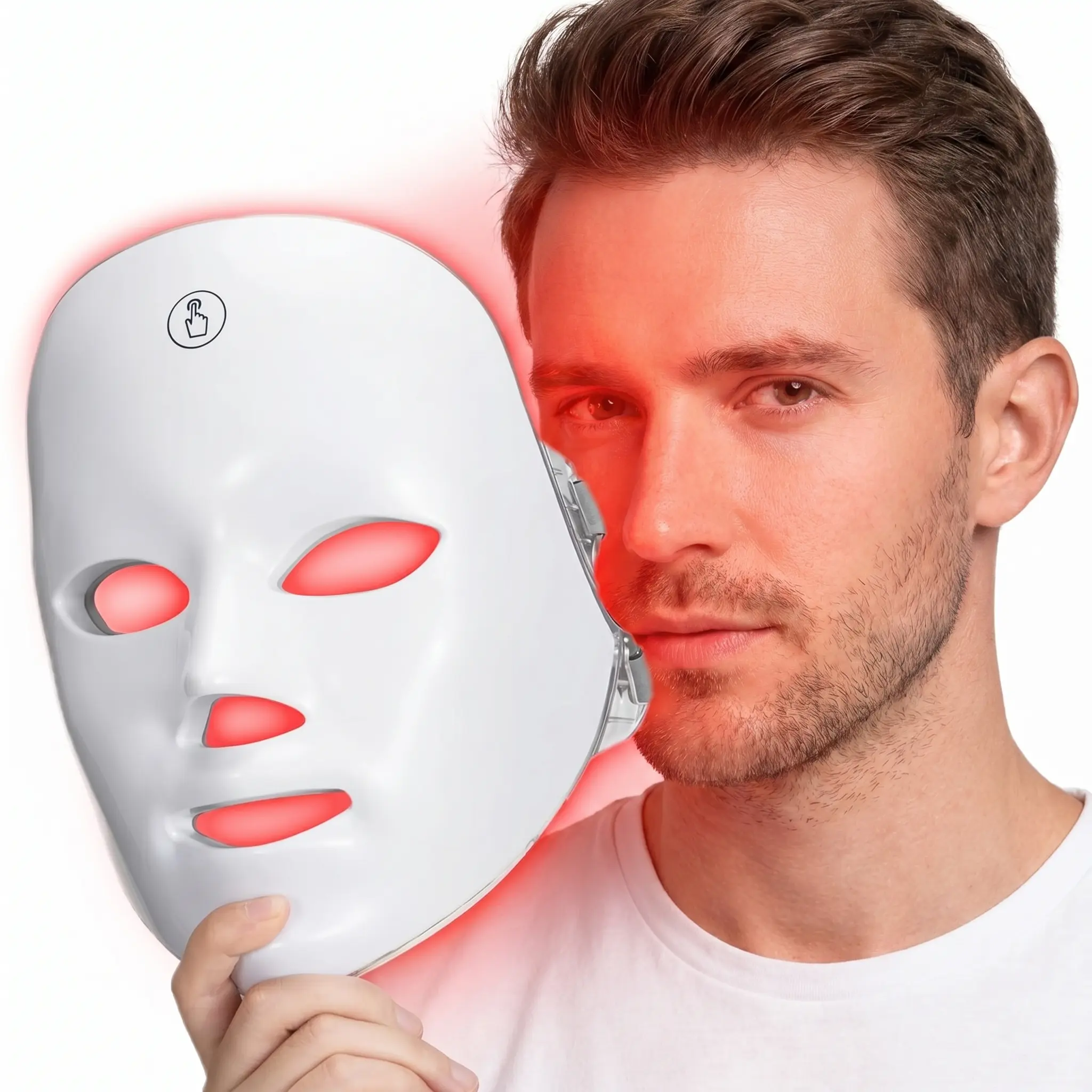 7-Color LED Light Facial Mask for Men & Women, 7-in-1 Multi-Function Skin Care Device, Daily Rechargeable Wireless Phototherapy Beauty Tool Upgrade, Easy to Use Portable At-Home Spa Device, Ideal Unisex Gift, Red Light Therapy Mask