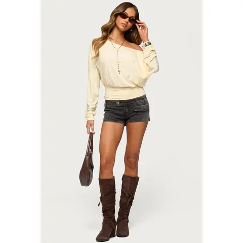Bryan Denim Micro Shorts