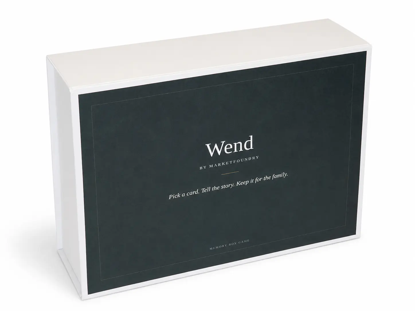 Wend Family Legacy Keepsake Gift Kit, Conversation Cards, Guided Storytelling Cards with Video Recording, Memory Prompts for Family Stories, Life Stories, Parents, Grandparents & Private Video Keepsake