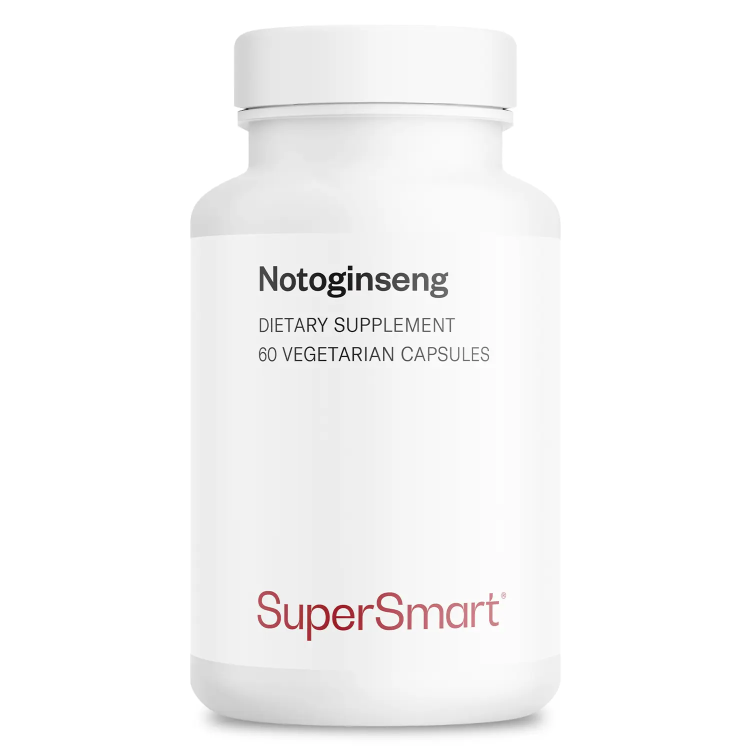Supersmart - Notoginseng 400mg per Day (High Strength) - Panax Notoginseng Extract - 75% Notoginsenosides | Non-GMO & Gluten Free - 60 Vegetarian Capsules