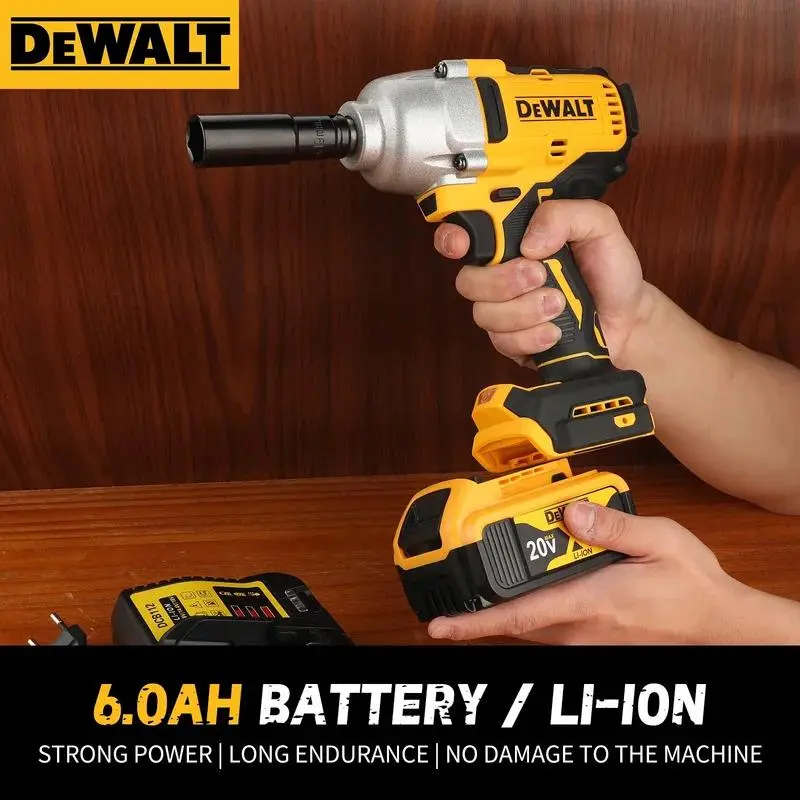 DEWALT DCF850 20V Lithium Cordless Brushless Impact Drill/Driver - Heavy-Duty Hardware Tool with 20V Power, Impact Function, Longevity for DIY Enthusiasts & Heavy-Duty Hardware Projects (Batteries Compatible)