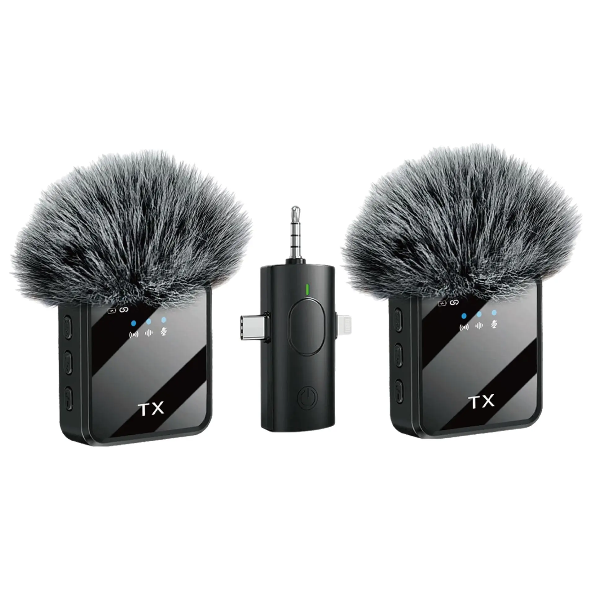 Wireless Lavalier Microphone 150FT Range – Noise-Canceling with Plug-and-Play Receiver, 12H Battery for Interviews, Vlogging, Podcasting & YouTube