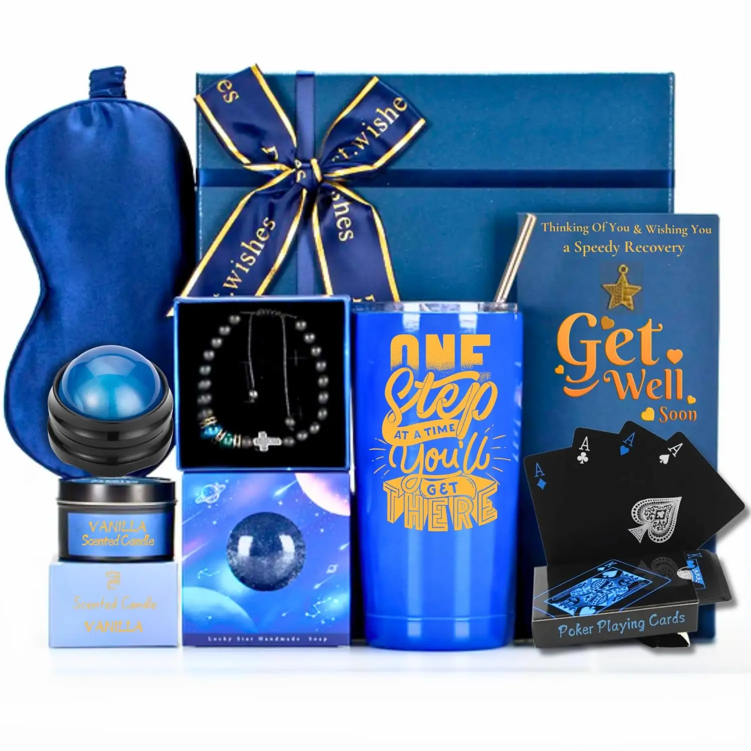 Get Well Soon Gift Baskets for Men&Women- Self Care Package/Brithday - After Surgery, Sympathy Gifts for Loss of Loved One, Thinking of You/Grief/Bereavement/Miscarriage Gifts