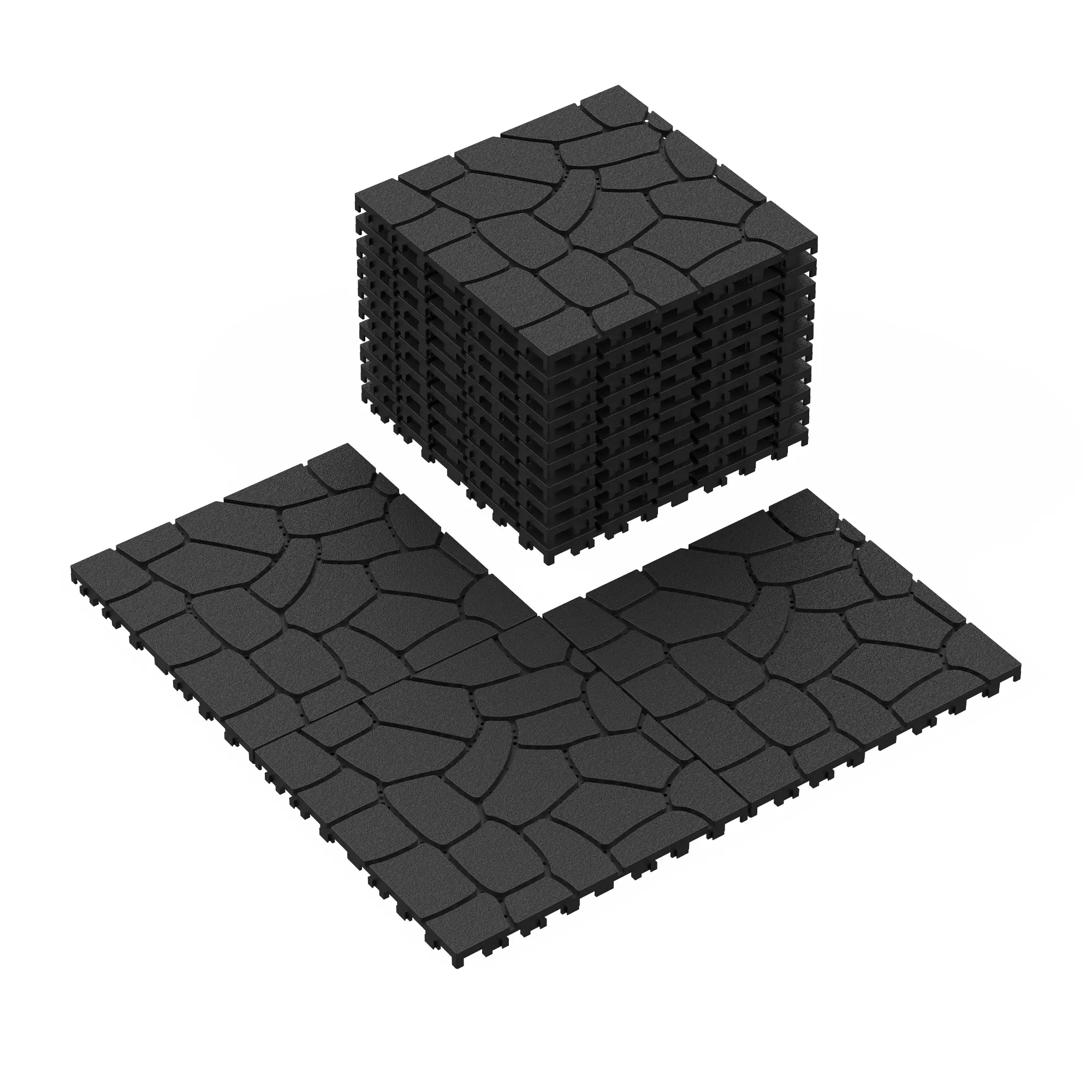 TikTok Shop 44 Pcs Interlocking Deck Tiles 12x12 Easy Quick Installation Easy to Install Clean Suitable for Porch Poolside Outdoor Indoor Balcony Backyard Decorative Modern Flooring Bathroom Home