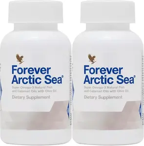 Forever Living - Arctic Sea Omega-3 Supplement - EPA and DHA Blend for Heart, Brain and Eye Health - Gluten-Free - 240 Softgels (Pack of 2)