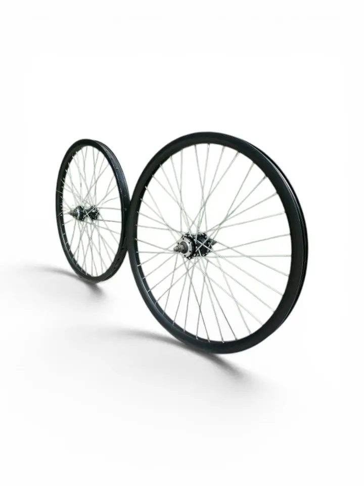 26" Heavy Duty Spoke Wheelset Rims 100x135MM 36x10G, Double Layer Alum Alloy Bike Wheel Set