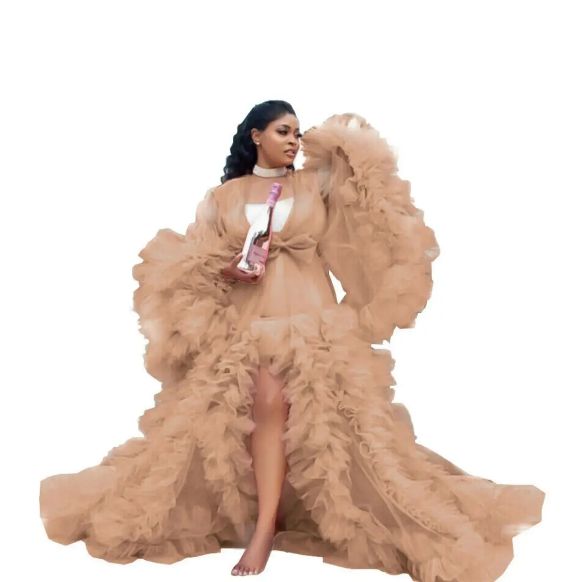 Maternity Dress for Photo Shoot, Tulle Maternity Gown, Baby Shower  Photoshoot Dress, Boho Maternity Gown, Wedding Guest Dress, Gift for Her  Womenswear Elegant - TikTok Shop