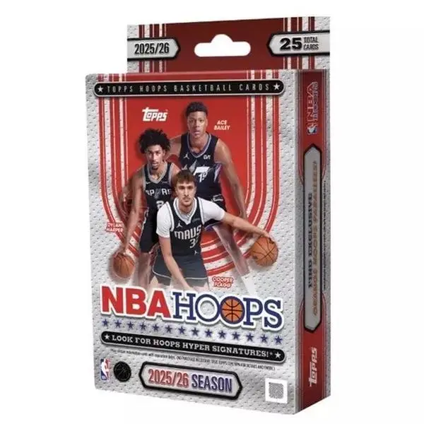 Topps NBA Hoops Trading Card Hanger Box 2025-26