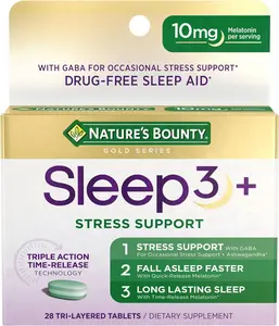 Nature’s Bounty Sleep3 Melatonin 10 mg 28 Tablets Routine