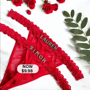 Custom Name Thong with Name, Personalized Name Thong, Custom Panties, Sexy Womenswear, Fit Comfort Bridal