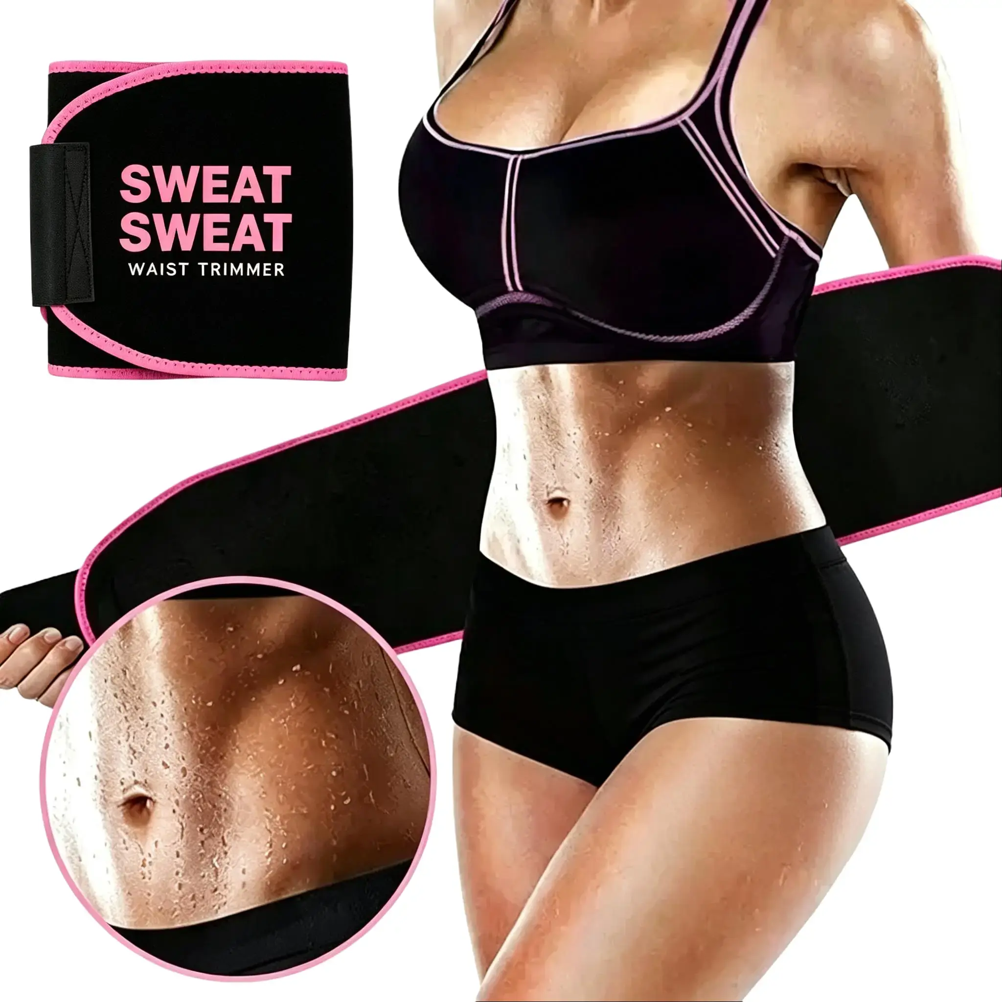 AODI sweat belt gym stuff sweat waist trainer body shape sweat band for women sweat band AODI for sweating