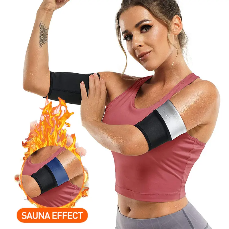 Women's Sauna Effect Body Shaping & Sweat-Relieving Arm Sleeves for Fitness Yoga Exercise Double Sweat-Removal Artifact,travel essentials,camping essentials