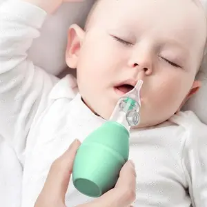 1pc Baby Nasal Aspirator, Silicone Nasal Aspirator for Baby, Pump Type Newborn Snot Cleaner, Baby Essentials for Newborn