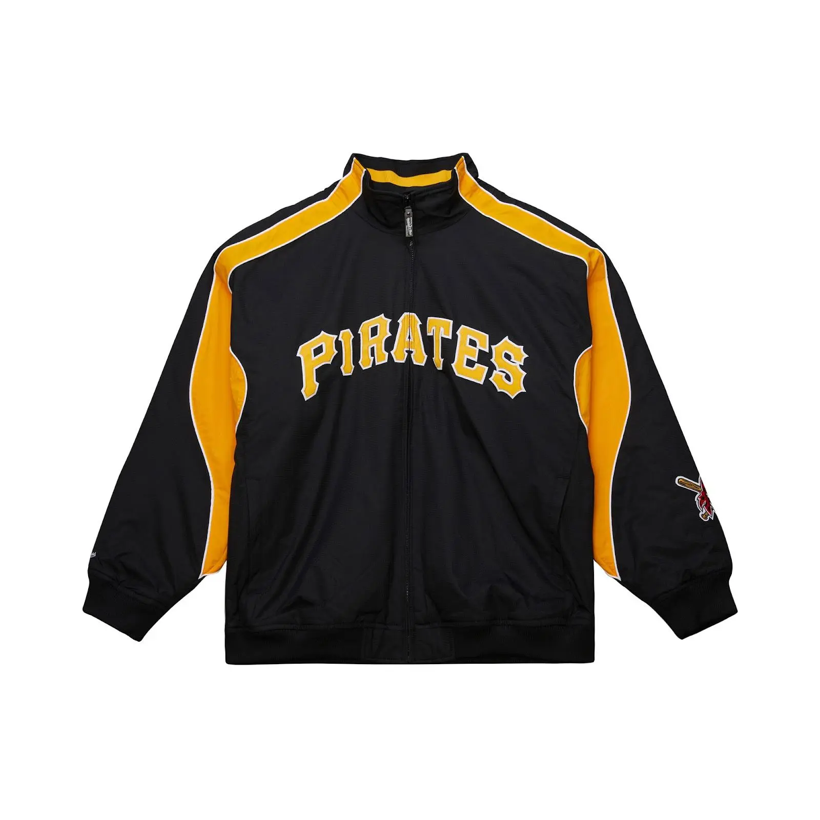Pittsburgh Pirates Black 2005 Cooperstown Authentic Full-Zip Jacket MLB Throwback Outerwear Vintage Fan Gear Mitchell & Ness