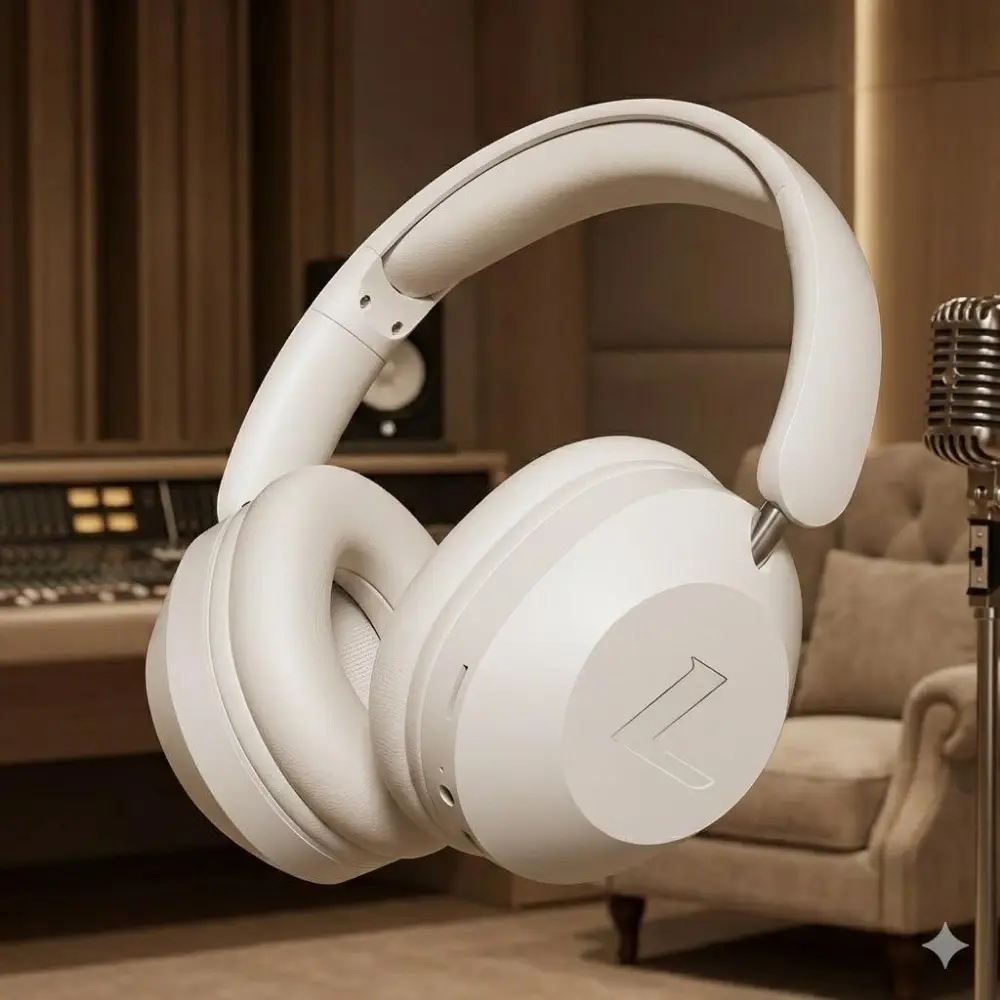 Immersive Wireless Gaming Headset: Bluetooth 5.3, Active Noise Cancelling, 40mm Drivers, Powerful Bass, High Fidelity Sound, 20H Battery Life, Comfortable Over-Ear Design, Multi-Device Support for Music, Movies, and Gaming.