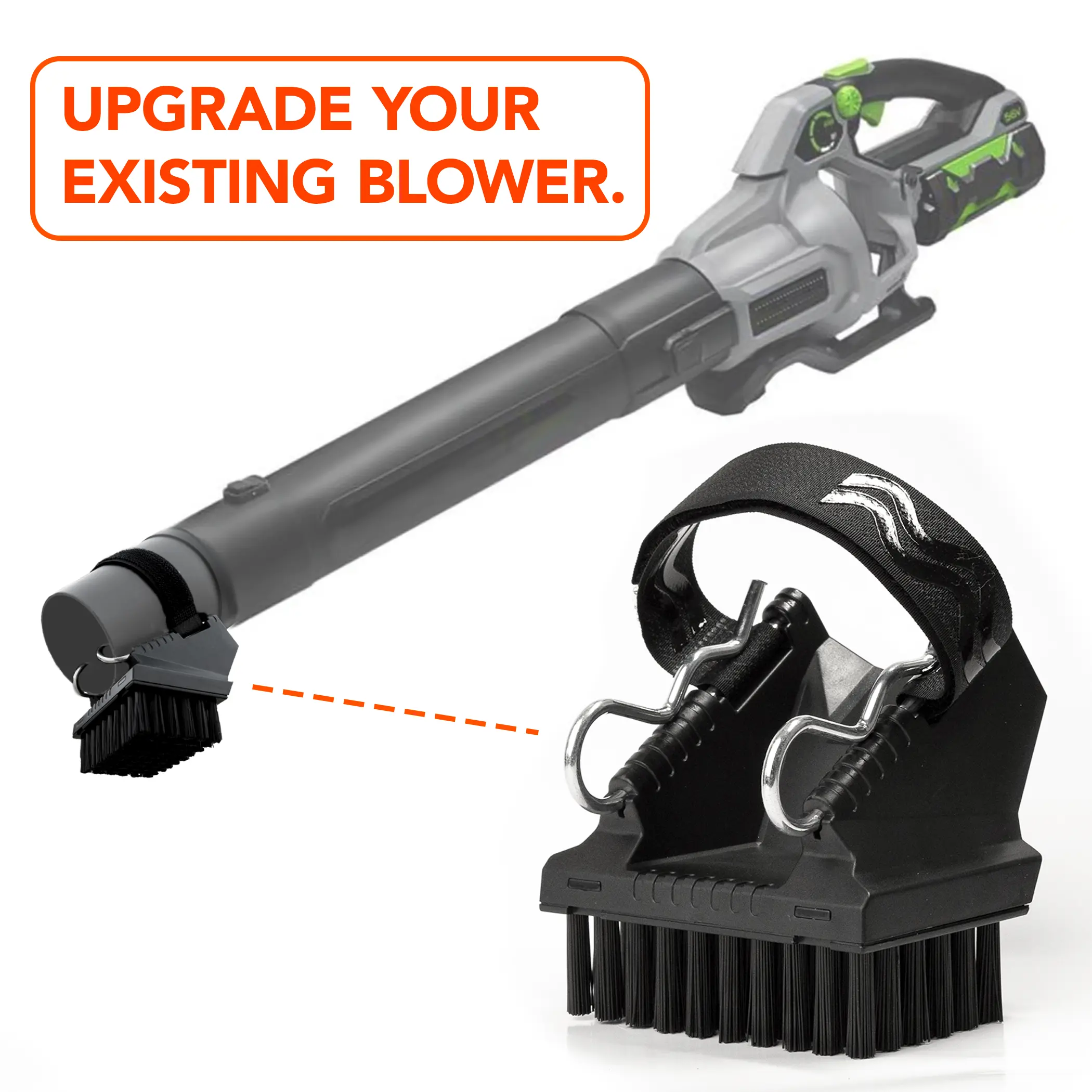 Blower Brush Universal Leaf Blower Attachment – Effortlessly Clear Debris with Durable Bristles, Fits Most Blower Models, Perfect Accessory for Lawn Care, Driveways, Patios, and Gutters
