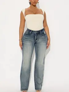 Secret Revealed High Rise Stretch Straight Leg Jeans - Vintage Wash