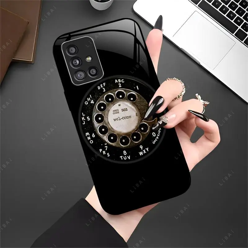 Suitable for [Galaxy A51 5g] High-end phone case🤩, featuring a vintage rotary dial pattern🥰✨, with a high-end, stylish, and minimalist design，drop-resistant, affordably priced，fingerprint-resistant  YM99