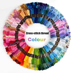 250-color cross-stitch thread, DIY embroidery thread, colored polyester embroidery thread, color random, Thread Set
