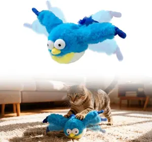 Interactive Chirping Bird Cat Toy,2026 New Flying Bird Cat Toy Flapping Bird Toy,Simulation Chirping Bird Toys Interactive Cats Toys for Bored Indoor Outdoor