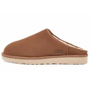 UGG Men's Indoor-Outdoor Slipper Shoe, Footwear with Rubber Sole and Faux Fur Lining
