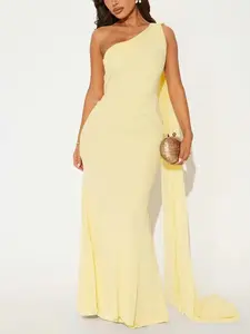 Sarah Chiffon Maxi Dress - Butter Yellow