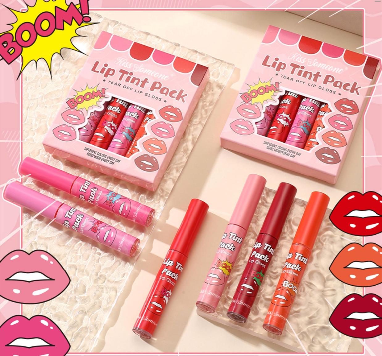 6-piece peel-off lip tint set: long-lasting lip dye, waterproof color that doesn’t transfer, non-transfer lip glaze, gel lip gloss, peel-off lip mask, lip staining liquid, moisturizing tinted lip tint, everyday makeup gift box 6-piece peel-off lip tint set: long-lasting lip dye, waterproof color that doesn’t transfer, non-transfer lip glaze, gel lip gloss, peel-off lip mask, lip staining liquid, moisturizing tinted lip tint, everyday makeup gift box