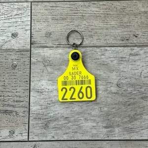 Cow tag keychains
