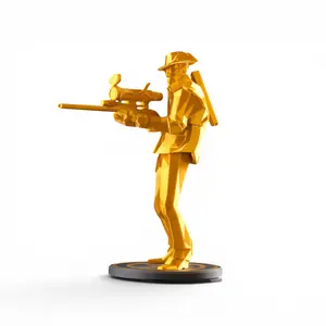 TF2 Sniper Figurine, 3D Printed Low Poly Team Fortress 2 Sniper Statue