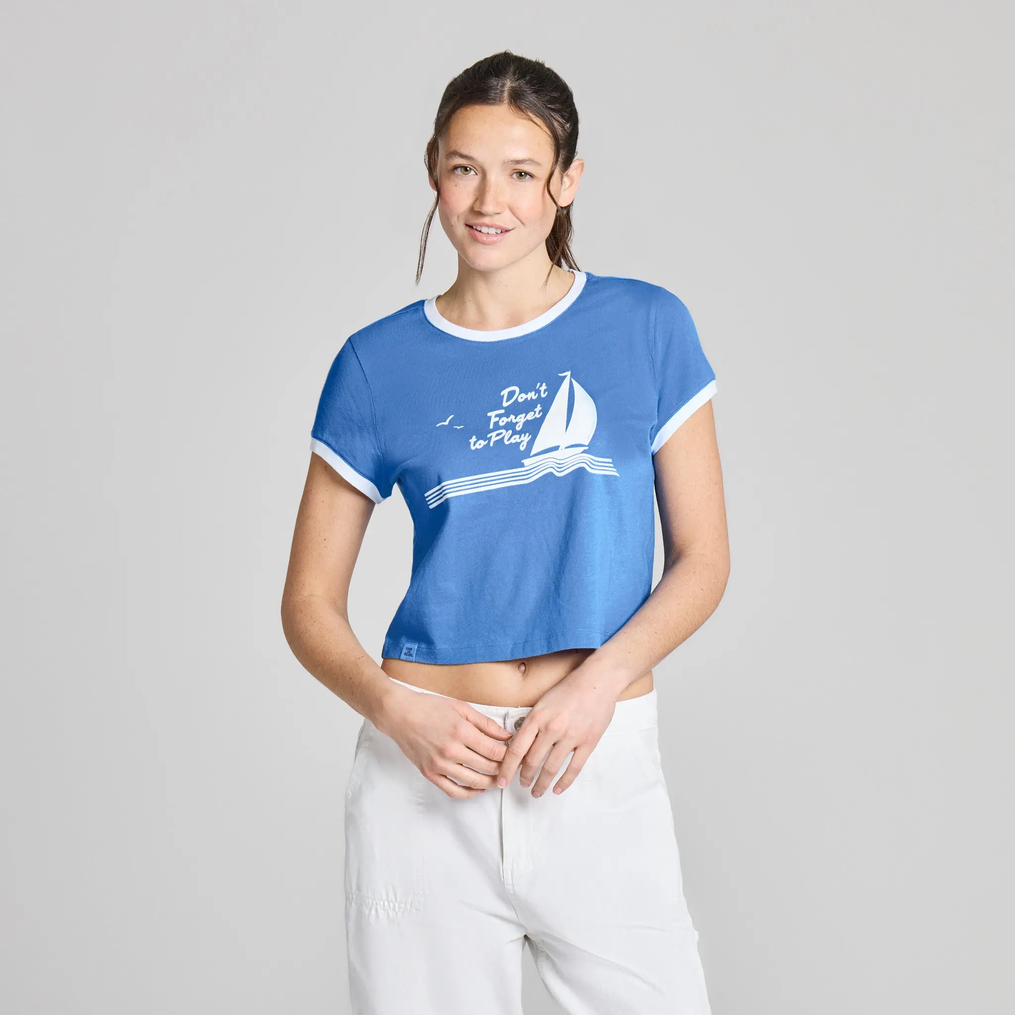 Women's Set Sail & Play Crusher-LITE Shrunken Ringer Tee