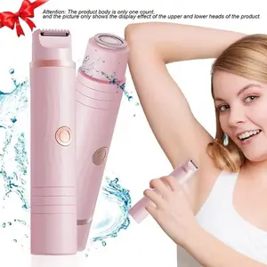 Portable Bikini Trimmer, Bikini Shaver, 2-in-1 Dual-Head Electric Body Hair Remover, USB Rechargeable Trimmer, Women's Electric Hair Removal Device, Summer Gift for Girls.