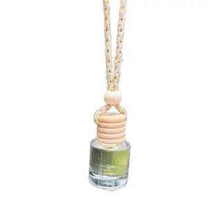 Brazilian Bum Bum Car Air Freshener Natural Ingredients Reed Diffuser Fragrance Oil Glass Container Wooden Top Rope Tie Rear View Mirror Fresh Scent