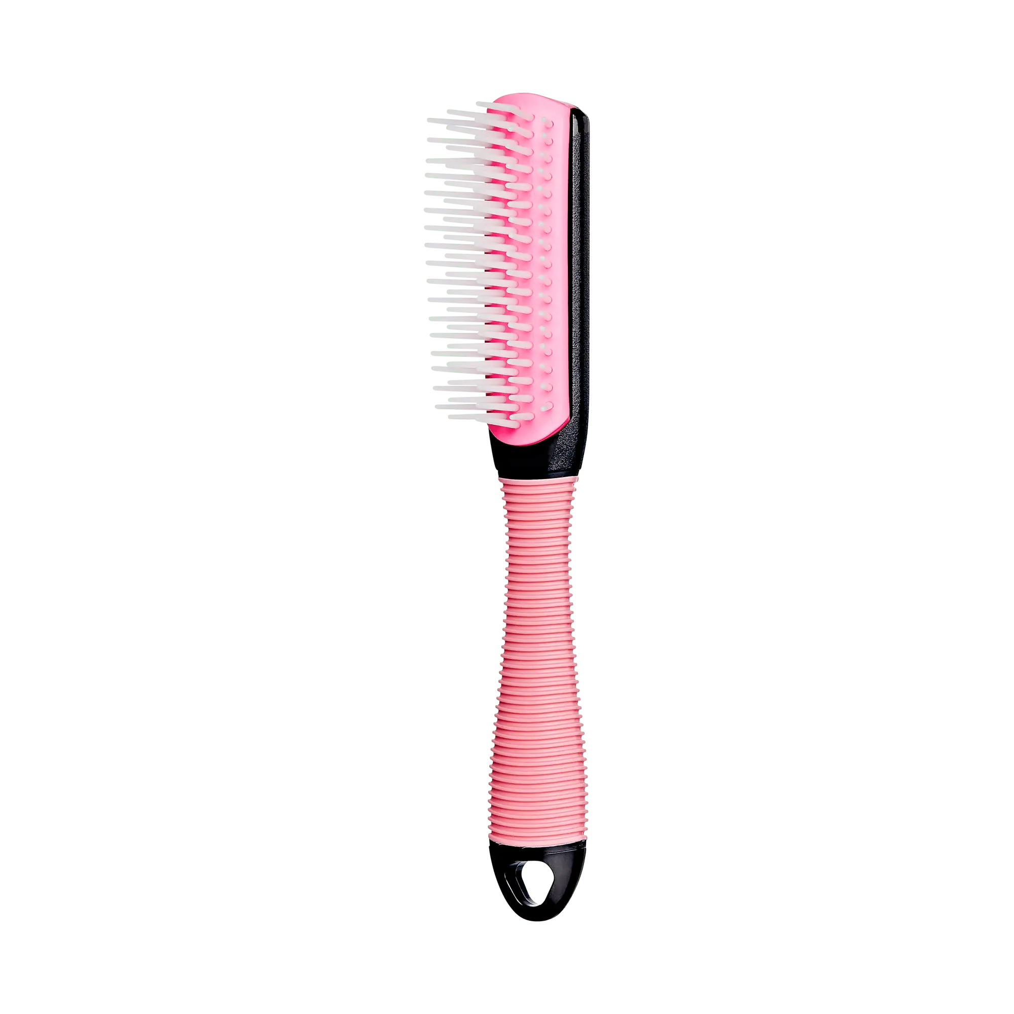 Kiss Colors & Care Mini Non-Slip Soft Bristle Detangling Brush - Pink | Detangling Brush, Curl Brush