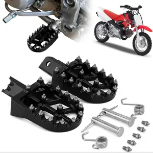 Dirt Bike Footpegs Foot Pedals Rests CNC for CRF XR CR 50-125cc TW200 PW50 PW80 CT200U Mini Bike SSR Apollo RFZ TaoTao Lifan Kayo Coolster Pit Bike Footrest Motorcycle Motorcycle Parts