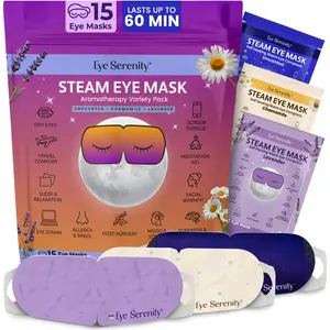 Eye Serenity Steam Eye Mask Variety Pack - Unscented, Chamomile, Lavender