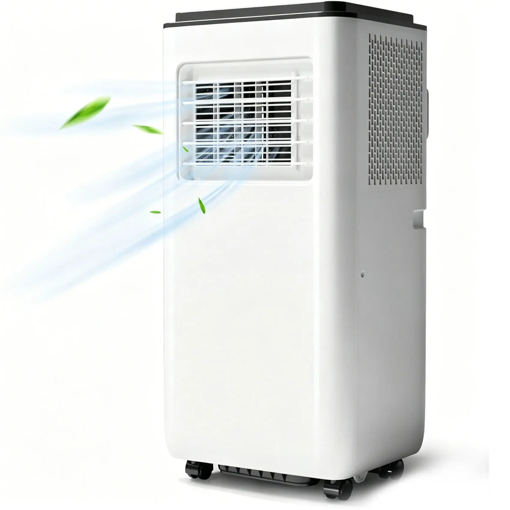 Garvee 8000 Btus Portable Air Conditioner, 3 in-1 Standing Air Conditioner with Air Cool & Dehumidifier & Fan Modes, Floor AC Unit or Room Up to 300 Sq. Ft, Portable AC with Remote Control