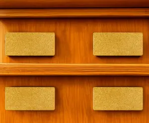 HomeRoots Brown Stone Drawer Pull Knobs - Set of 6, Drawer Handles for Cabinets
