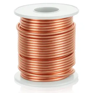 99.9% Soft Copper Wire (12 Gauge, 2.05MM), 49.3  / 15m, Solid Bare Copper-Wire 1 Pound Spool Pure Copper Wires for Electroculture Gardening  Making DIY