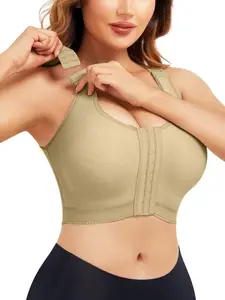 Women's Post-Surgery Bra, Soft Silky Fabric, High Molded Cup Design, Wireless & Buckleless, Medium Support, All Seasons Wear, Underwear
