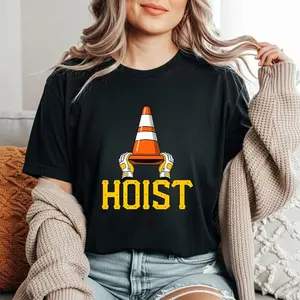 [Sale up to 50%] [Free Ship] HOIST The Traffic Cone T-shirt, Funny Pittsburgh Baseball Tee, Pirates Base ball Meme Shirt, HOIST Meme Traffic Cone Shirt