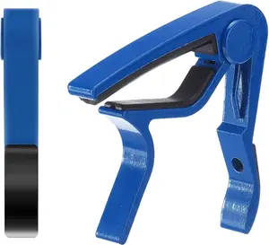 5CORE Capo Acoustic Electric Guitar 6 String Quick And Easy Adjustment Classic Clip - Banjo Mandolin Or Ukulele Capotraste Para Guitarra - CAPO BLUE 1Pc