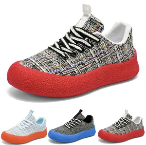 Women's Tweed Platform Sneakers 2026, Fashion Chunky Sole Casual Shoes, Purple Comfy Walking Shoes for Daily #WomensSneakers #PlatformShoes#TweedShoes #QuietLuxury#PurpleShoes