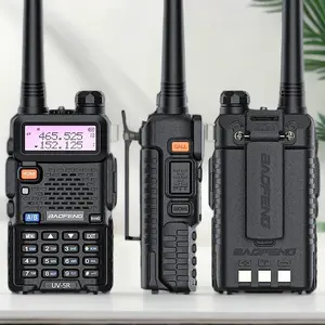 BAOFENG UV-5X GMRS Programmable Radio Handheld, 15W Long Range with NOAA Alerts, 2600mAh Rechargeable Battery, High Gain Antenna Kit & CHIRP Support for Adults