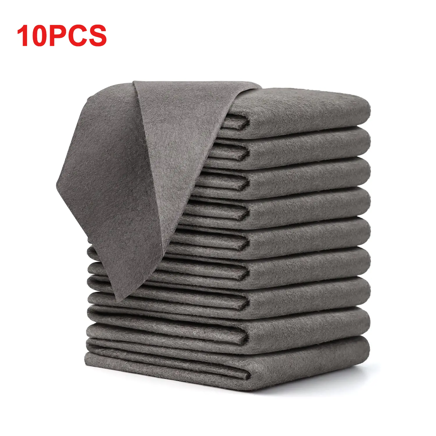 10 Counts Thickened Magic Cleaning Cloth, Microfiber Streak Free Cloth, Reuseable Magic Fiber Towels Rags Cleaning Wipes Multipurpose use for Glass, Kitchen and Vehicle Windows