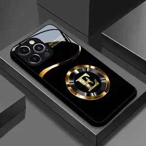 Background Gold Letter E Pattern, Premium Feel, Business Style, Hot Design Protective Case for iPhone Models 16/15/14/13/12/11/x/XR/XS Max/7/8/7p/8p