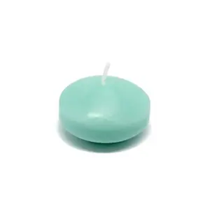 212 MAIN Unscented 1.75 in. Round Handpoured Wax Water Floating Candles - 24-Piece Pack, 3-Hour Burn Time, Decoration Ornaments for Camping & Hiking Lights