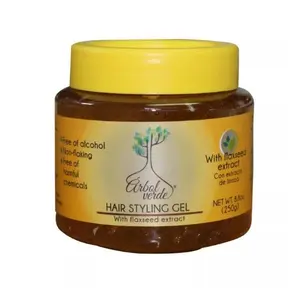 Arbol Verde Flaxseed Hair Styling Gel 8.8 oz - Strong Hold & Nourishing Formula Infused with Rosemary for Shiny Frizz-Free Finish