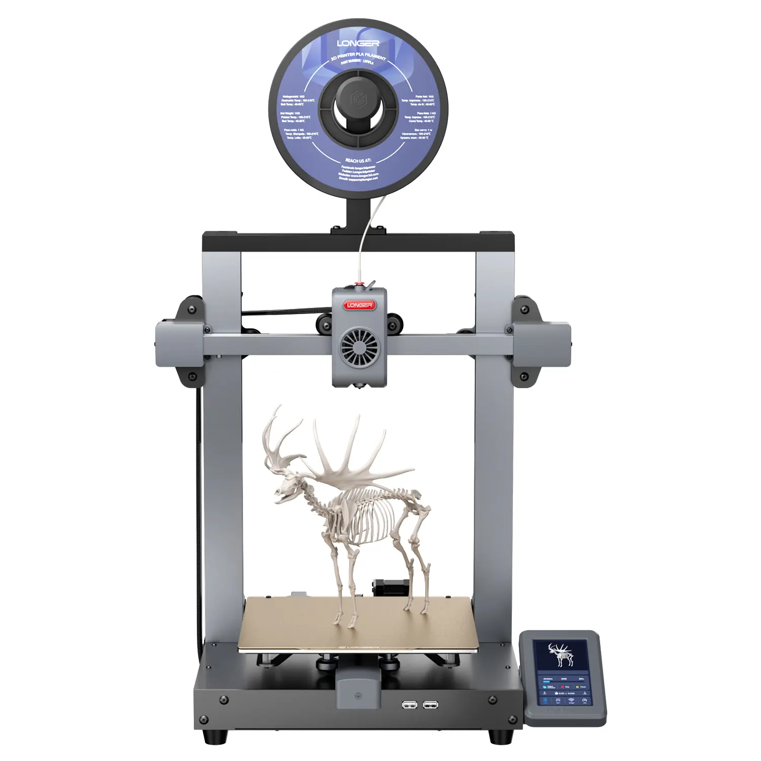 Longer LK5 10 3D Printer, 3D Printer with 4.3" Color Touch Screen, FDM 3D Printers for DIY Home and School