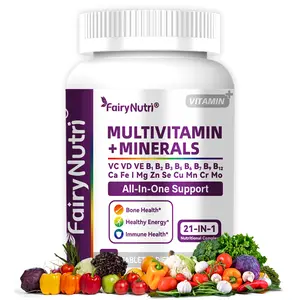 Multivitamin + Minerals All-In-One Support 21-IN-1 Nutritional Complex for Bone Health Healthy Energy & Immune Health essential multivitamin